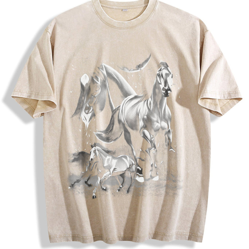 Wild Horses Vintage Washed T-Shirt product image 1