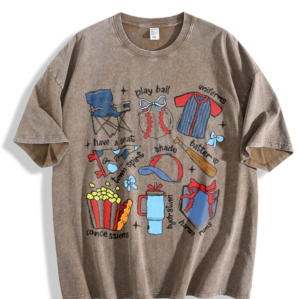 Coquette Baseball Vintage Washed T-Shirt product image 3