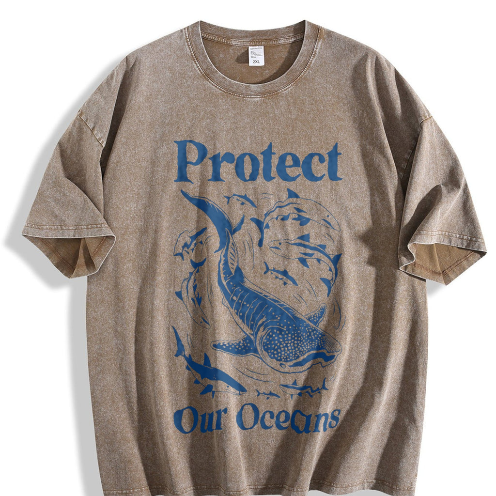 Protect Our Oceans Vintage Washed T-Shirt product image 3