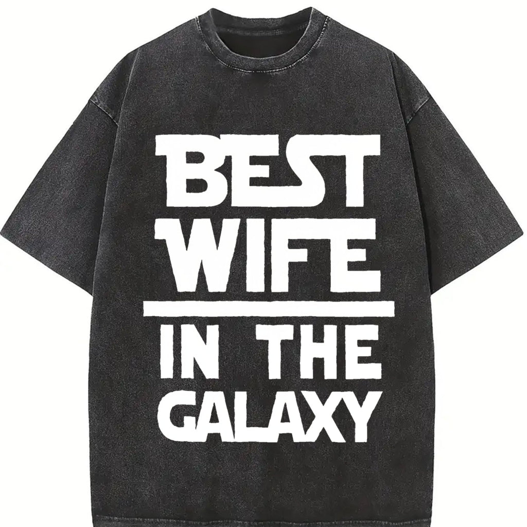 Funny Daughter Wife Slogan Vintage Washed T-Shirt product image 2