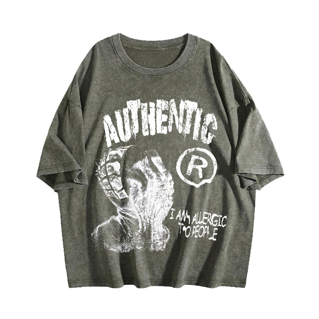 Authentic Hand Sketch Vintage Washed T-Shirt product image 4