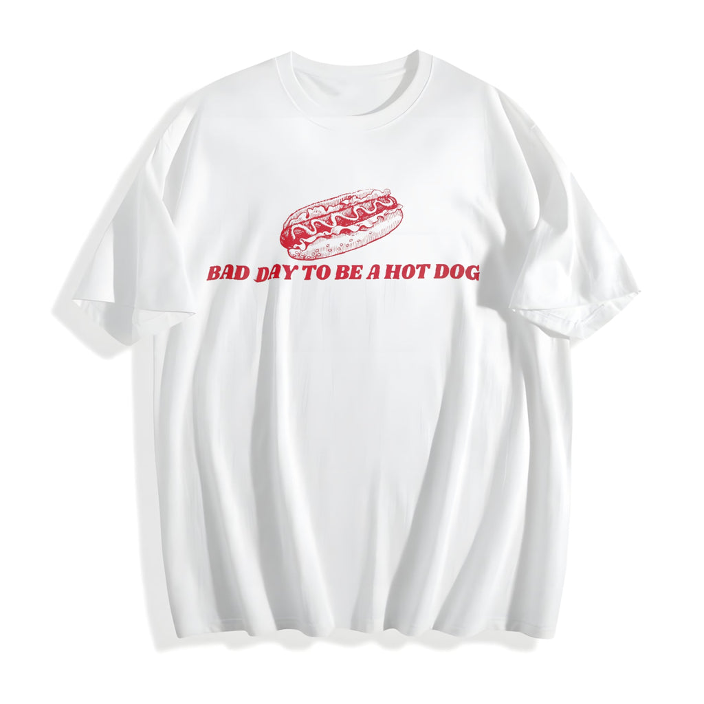 Bad Day To Be A Hot Dog 4th Of July Funny Hotdog Cotton product image 2