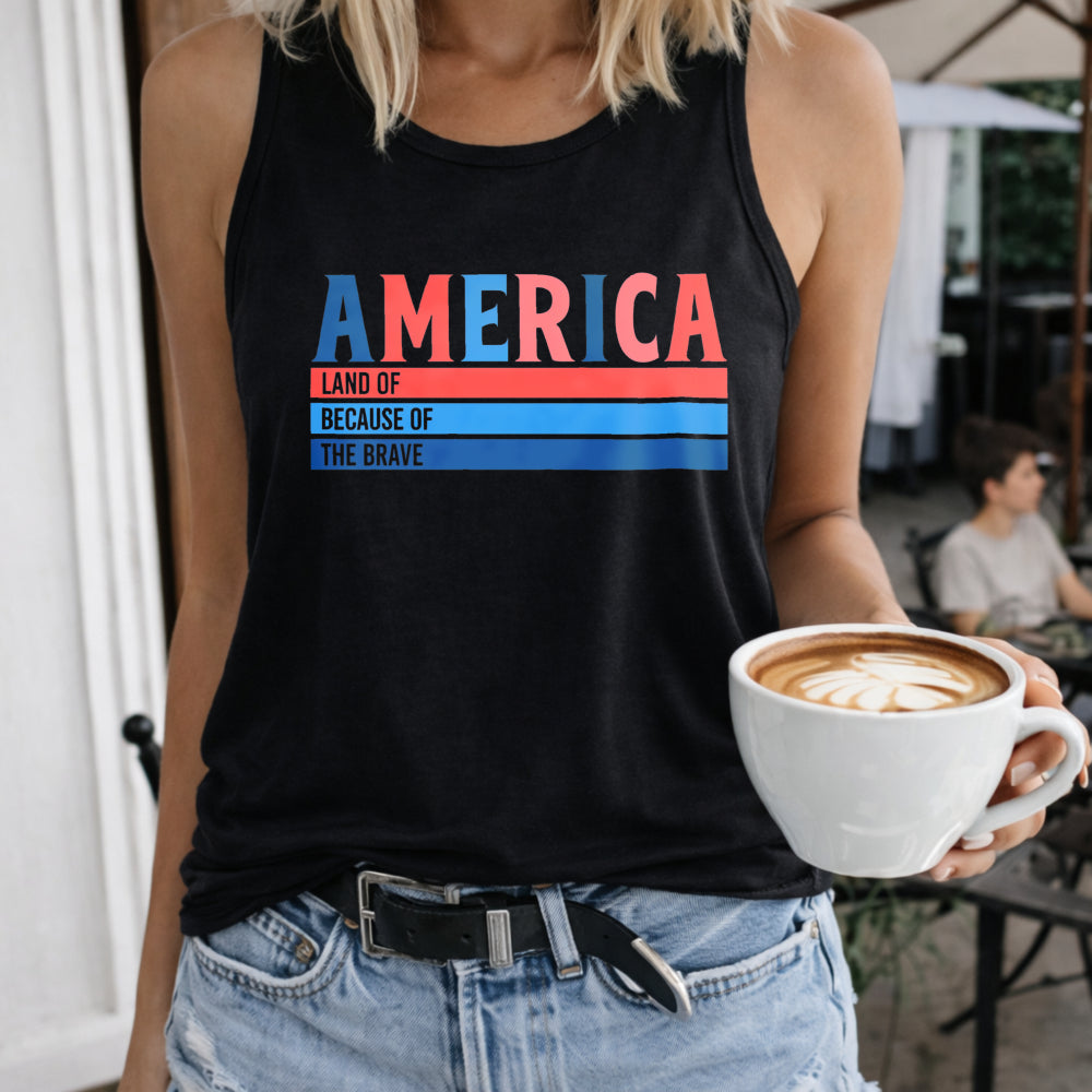 America Land Of Free Women's Tank Top