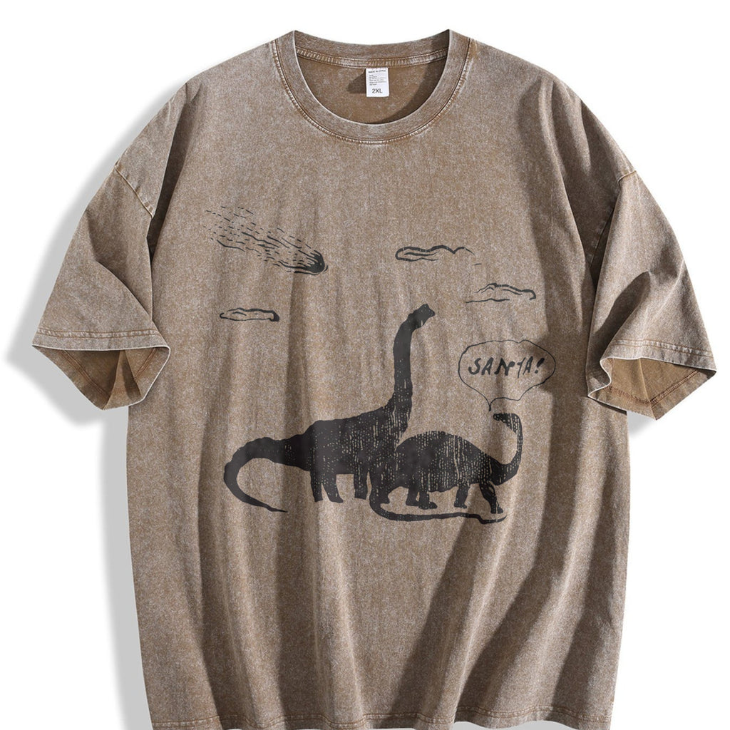 Santa Dinosaurs Funny Xmas Dino Meteor Extinction Joke product image 3