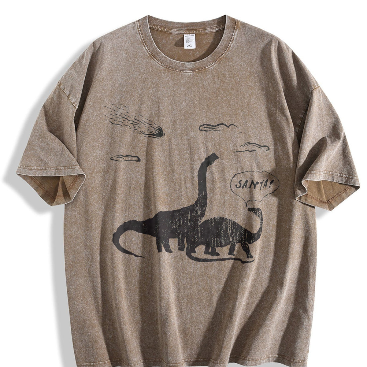Santa Dinosaurs Funny Xmas Dino Meteor Extinction Joke product image 3