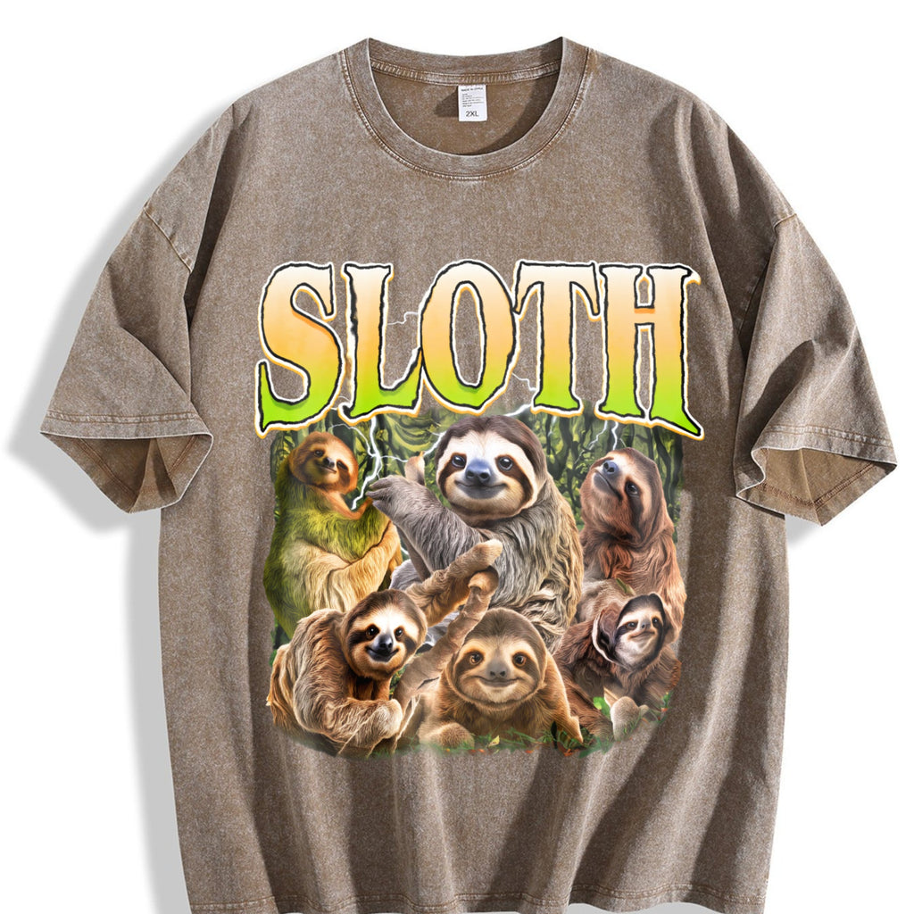 Sloth Vintage Washed T-Shirt product image 3