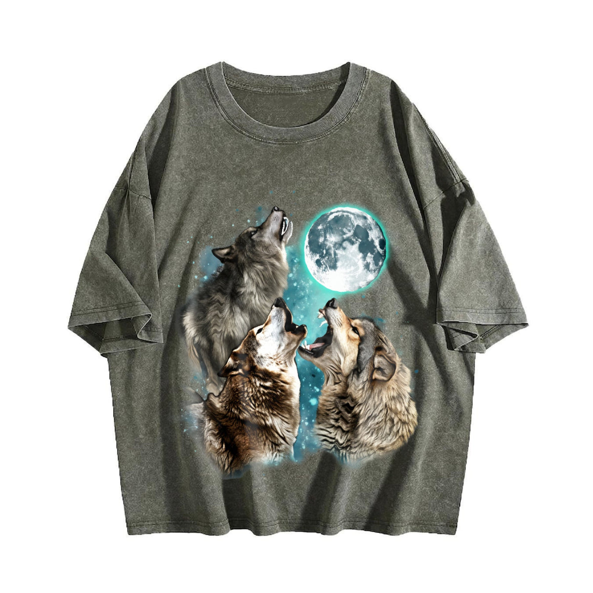 Howling Wolves Vintage Washed T-Shirt product image 4
