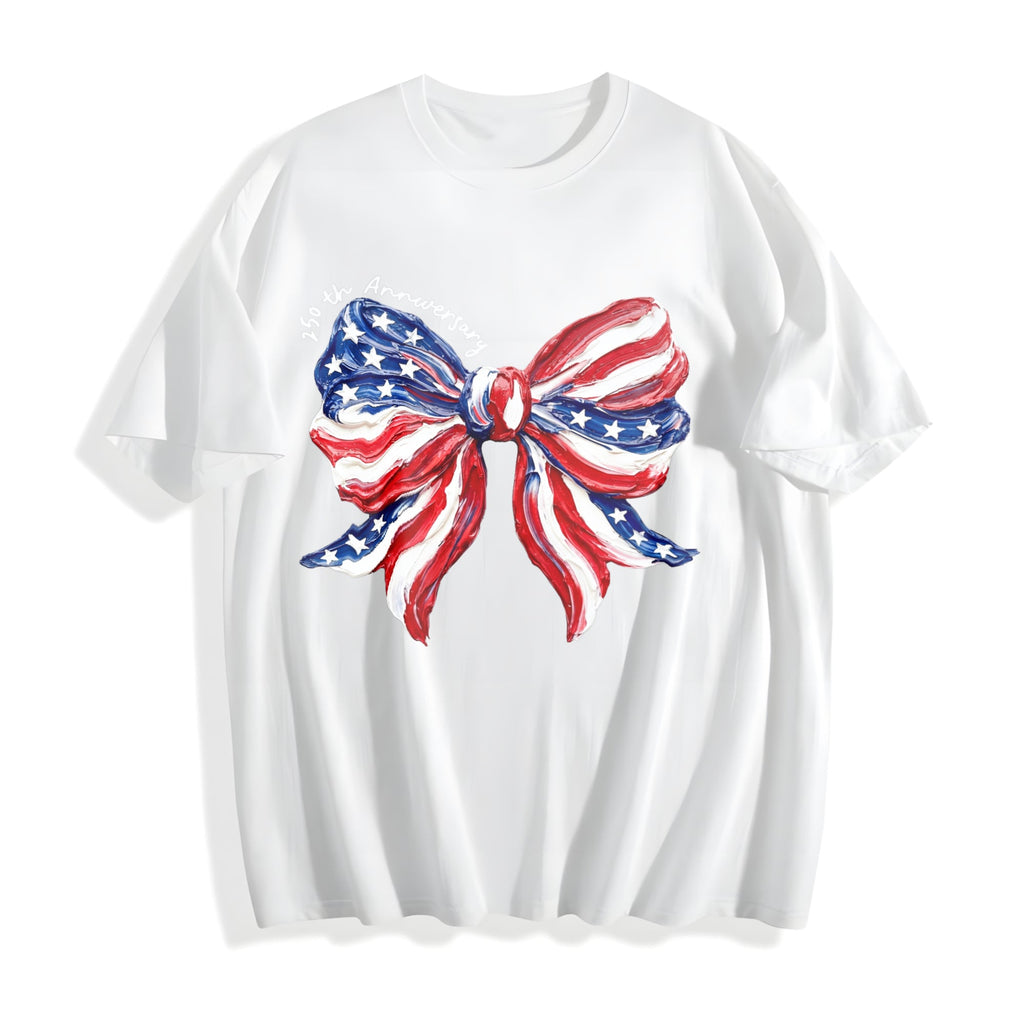 Coquette Bow USA Cotton T-Shirt product image 2