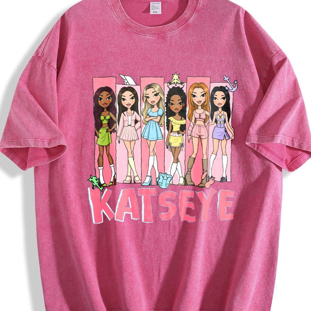 Katseye Music Vintage Washed T-Shirt product image 7
