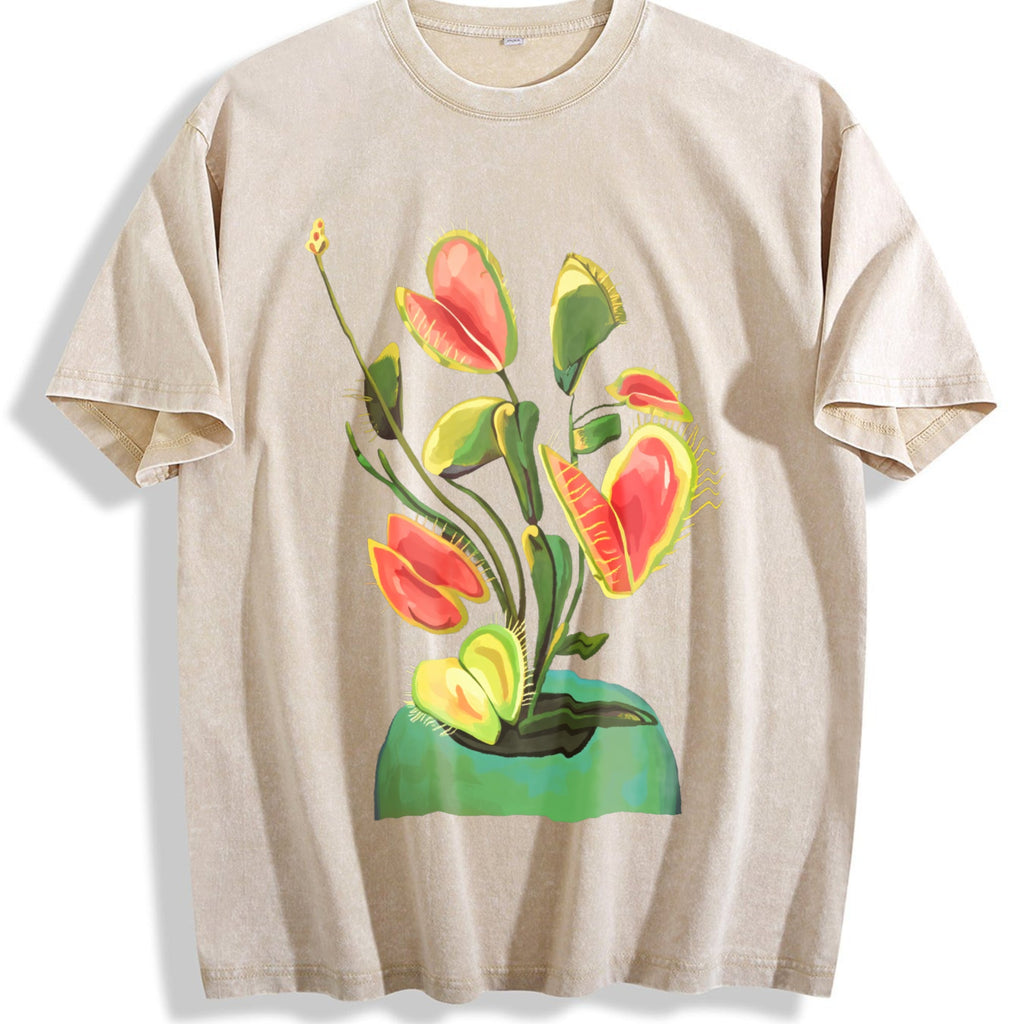 Show With A Hibiscus Flower Vintage Washed T-Shirt product image 1