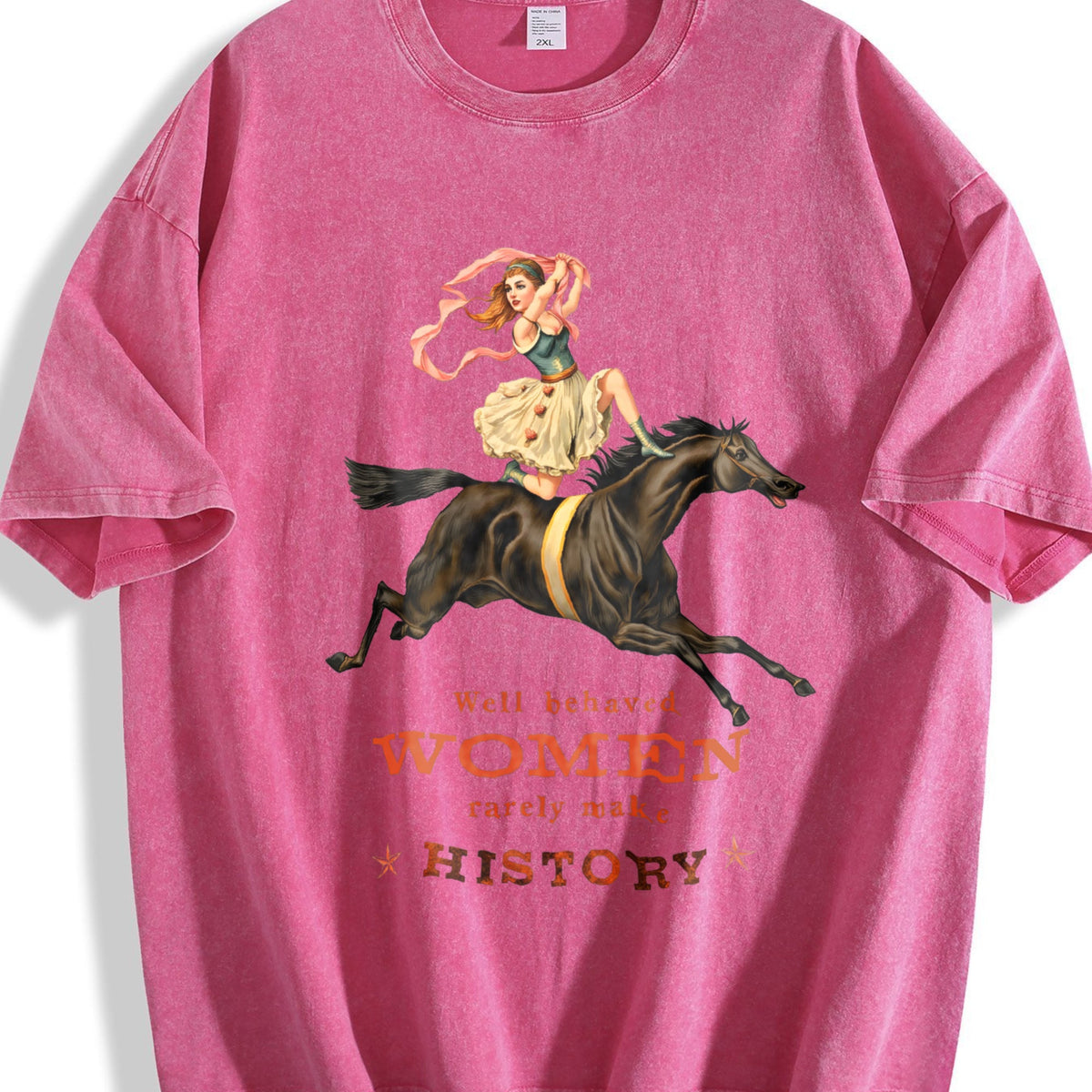 Well Behaved Rarely Make History Vintage Washed T-Shirt product image 7