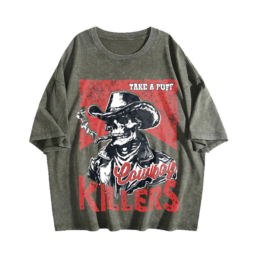 Popular Cowboy Killers 90s Vintage Washed T-Shirt product image 4