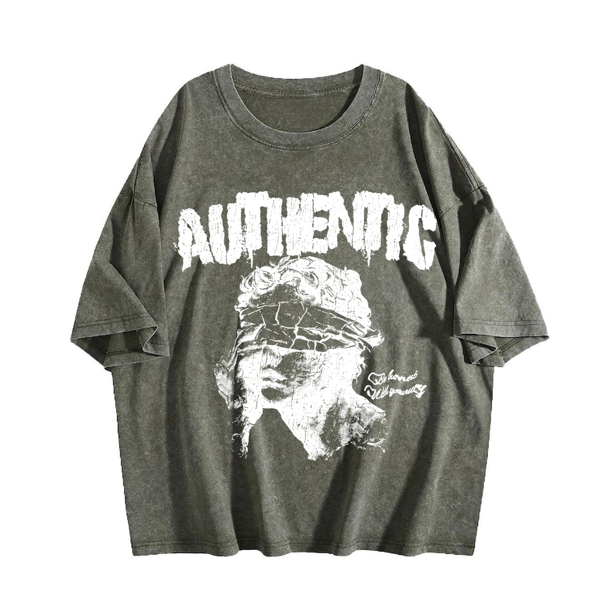 Authentic Blindfolded Statue Vintage Washed T-Shirt product image 4