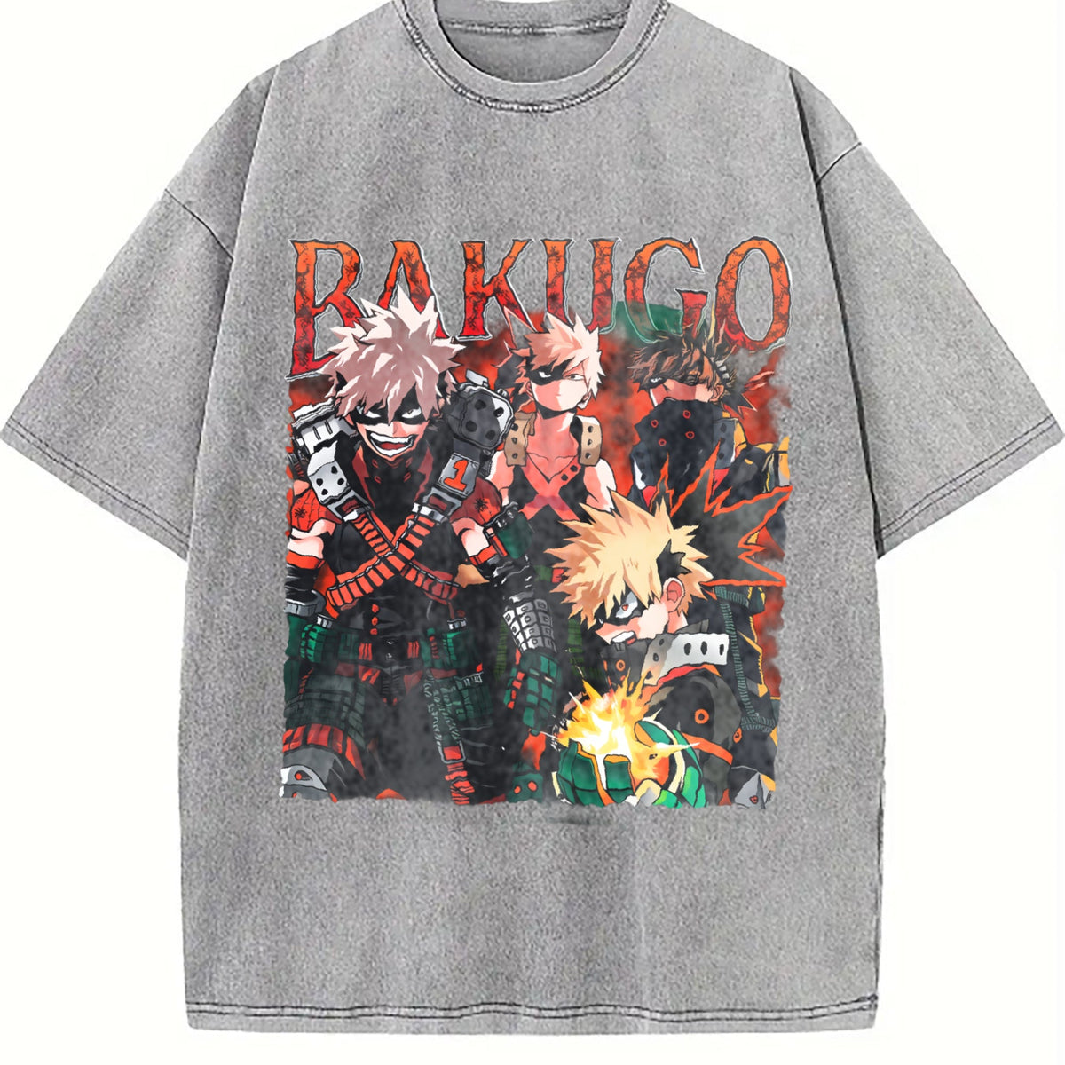 Bakugo Katsuki Vintage Washed T-Shirt product image 5
