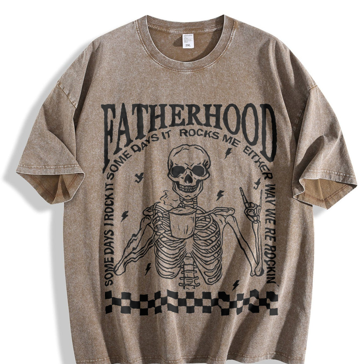 Fatherhood Vintage Washed T-Shirt product image 3