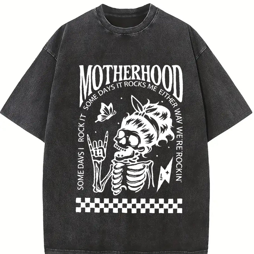 Motherhood: Sometimes I Rock It Vintage Washed T-Shirt product image 2