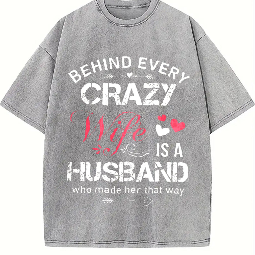 Funny Daughter Wife Slogan Vintage Washed T-Shirt product image 5