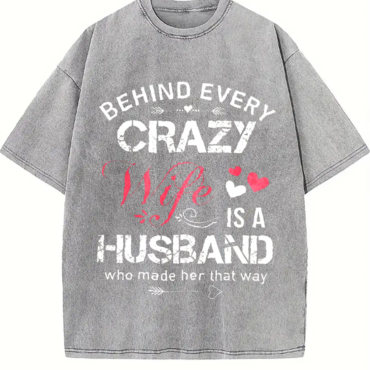 Funny Daughter Wife Slogan Vintage Washed T-Shirt product image 5