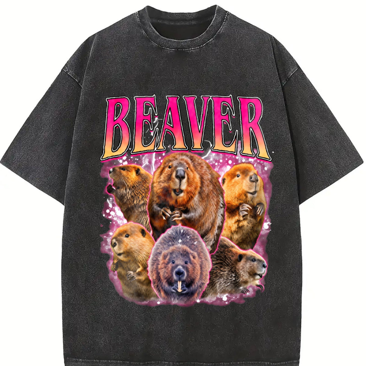 Beaver Vintage Washed T-Shirt product image 2