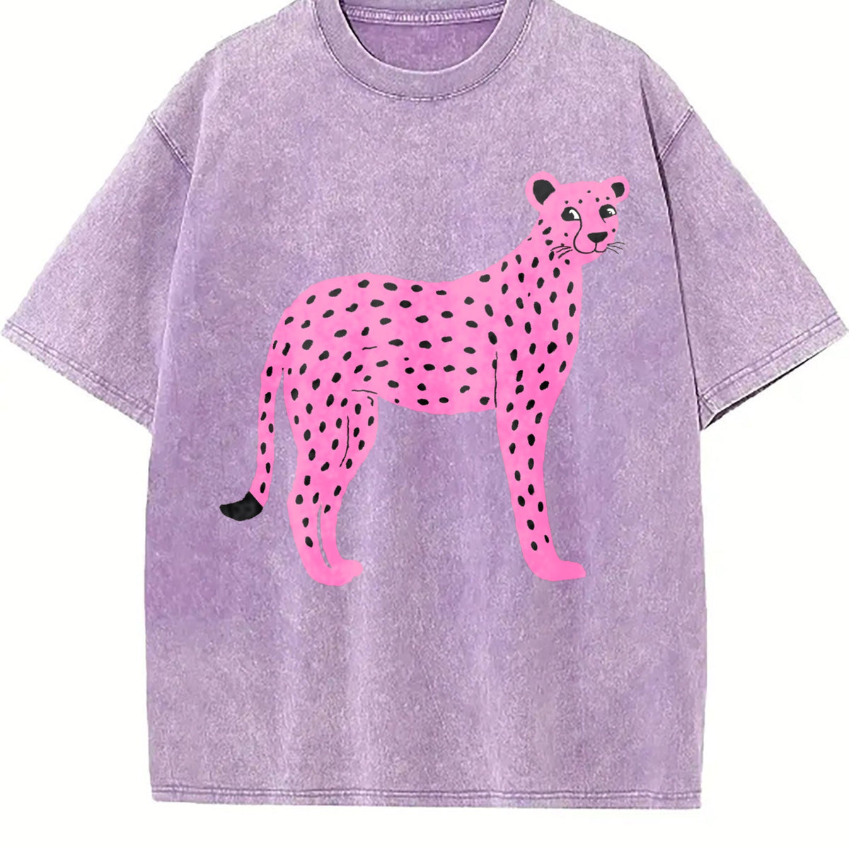 Pink Cheetah Vintage Washed T-Shirt product image 6