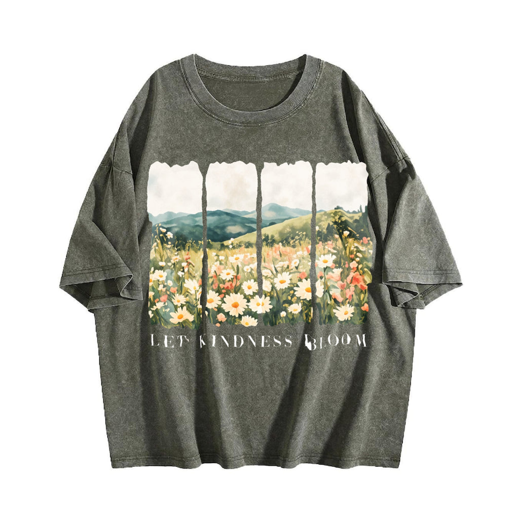 Let Kindness Bloom Vintage Washed T-Shirt product image 4