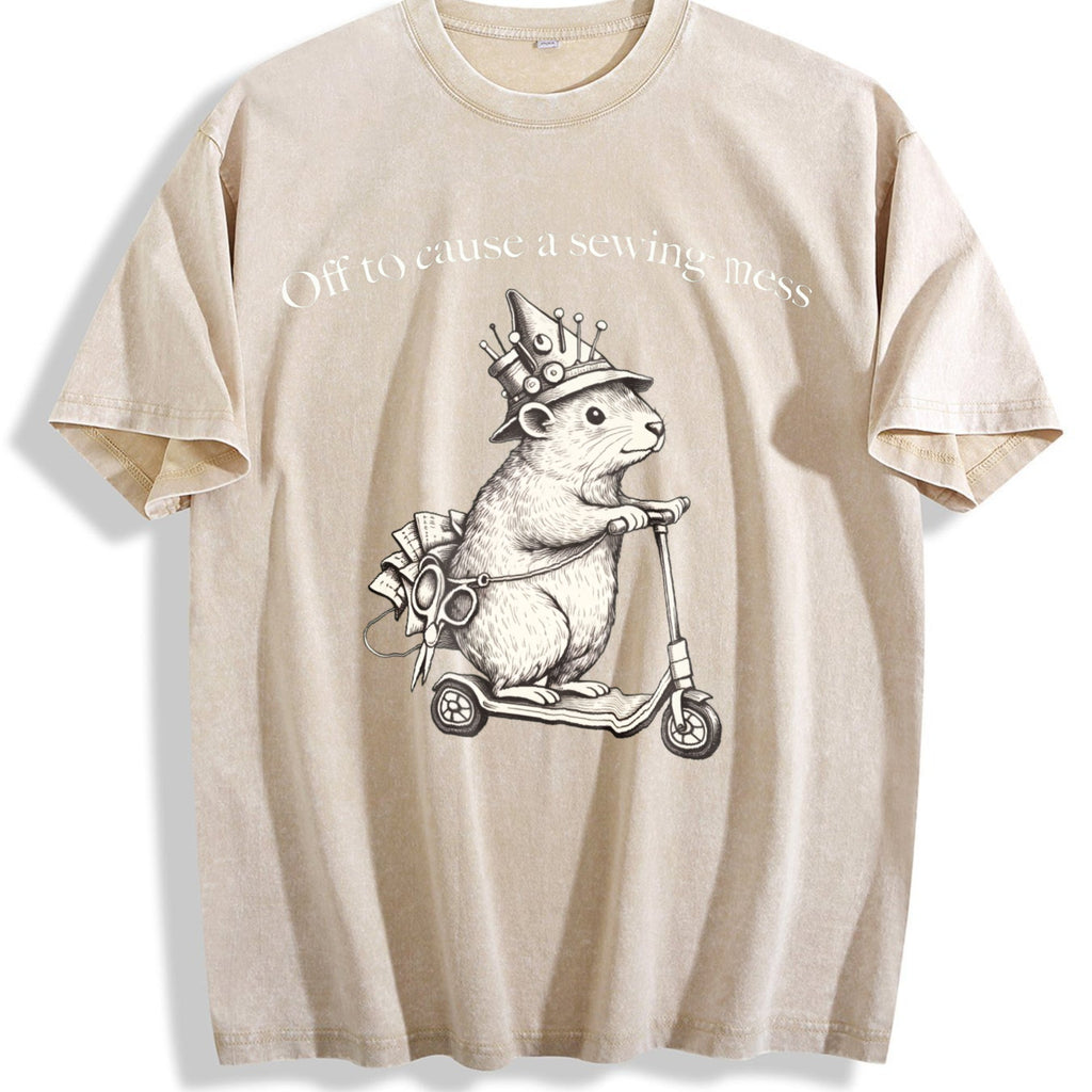 Funny Sewing Vintage Washed T-Shirt product image 1
