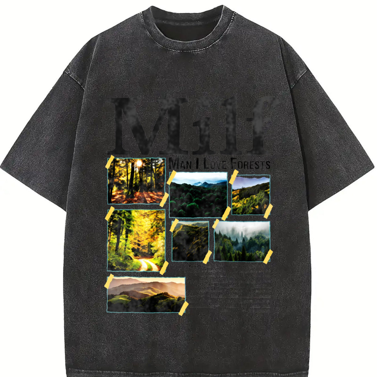 Man I Love Forests Vintage Washed T-Shirt product image 2