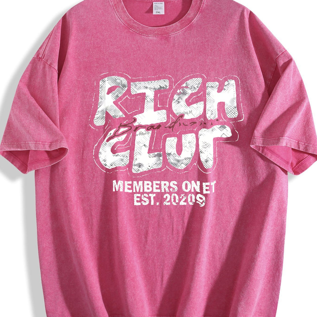 Rich Club Hip Hop Cartoon Vintage Washed T-Shirt product image 7