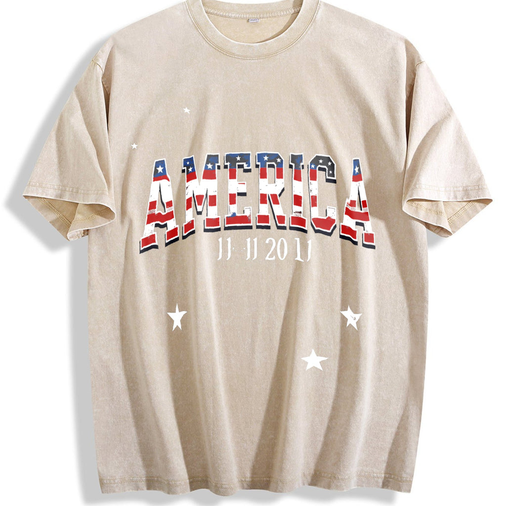 Revival Enthusiast Ink With Flag Motif Feel Vintage Washed product image 1