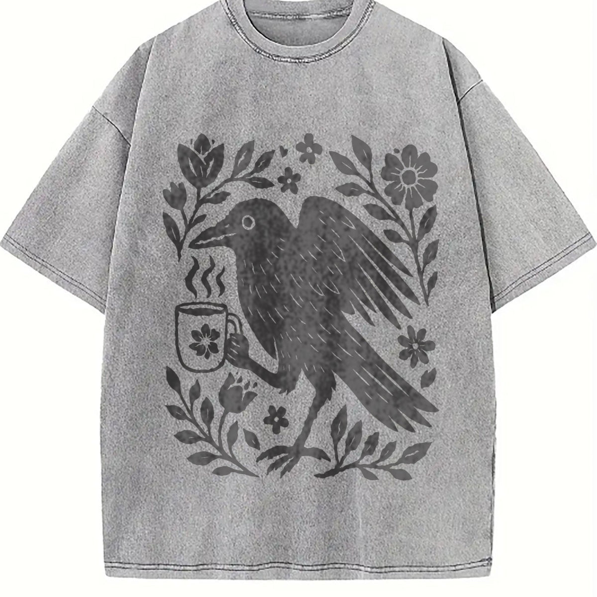 Boho Crow Vintage Washed T-Shirt product image 5