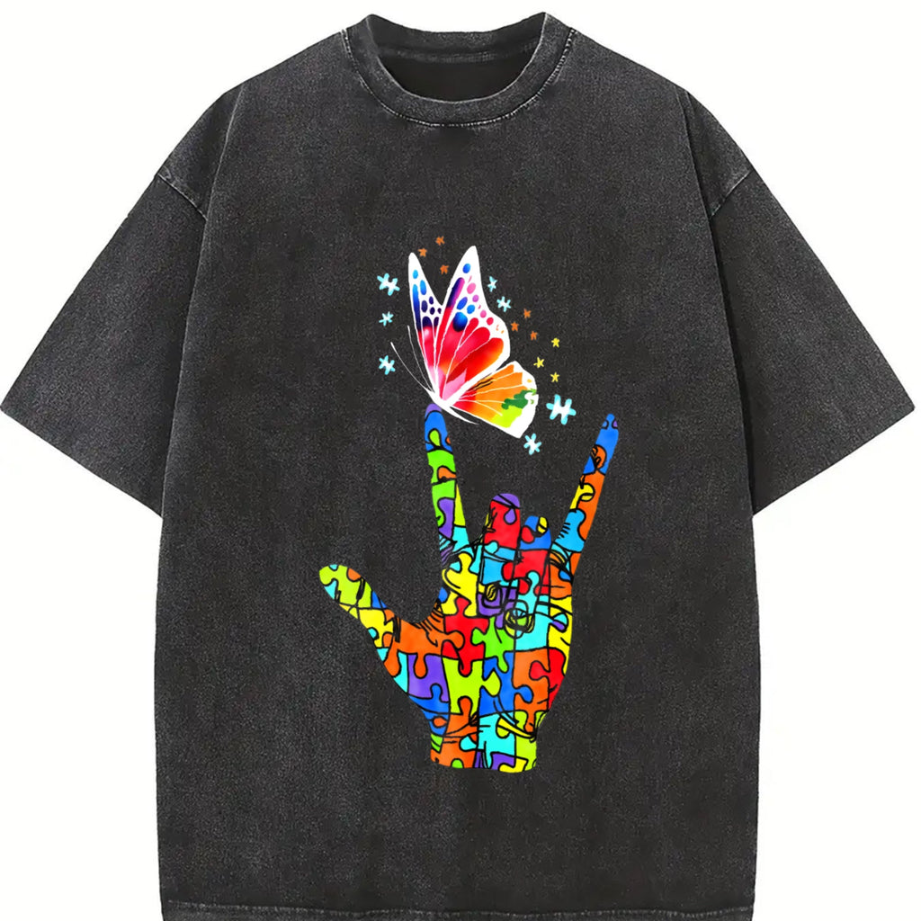 Autism Awareness Advocate Hand-drawn Feel Relaxed Vintage product image 2