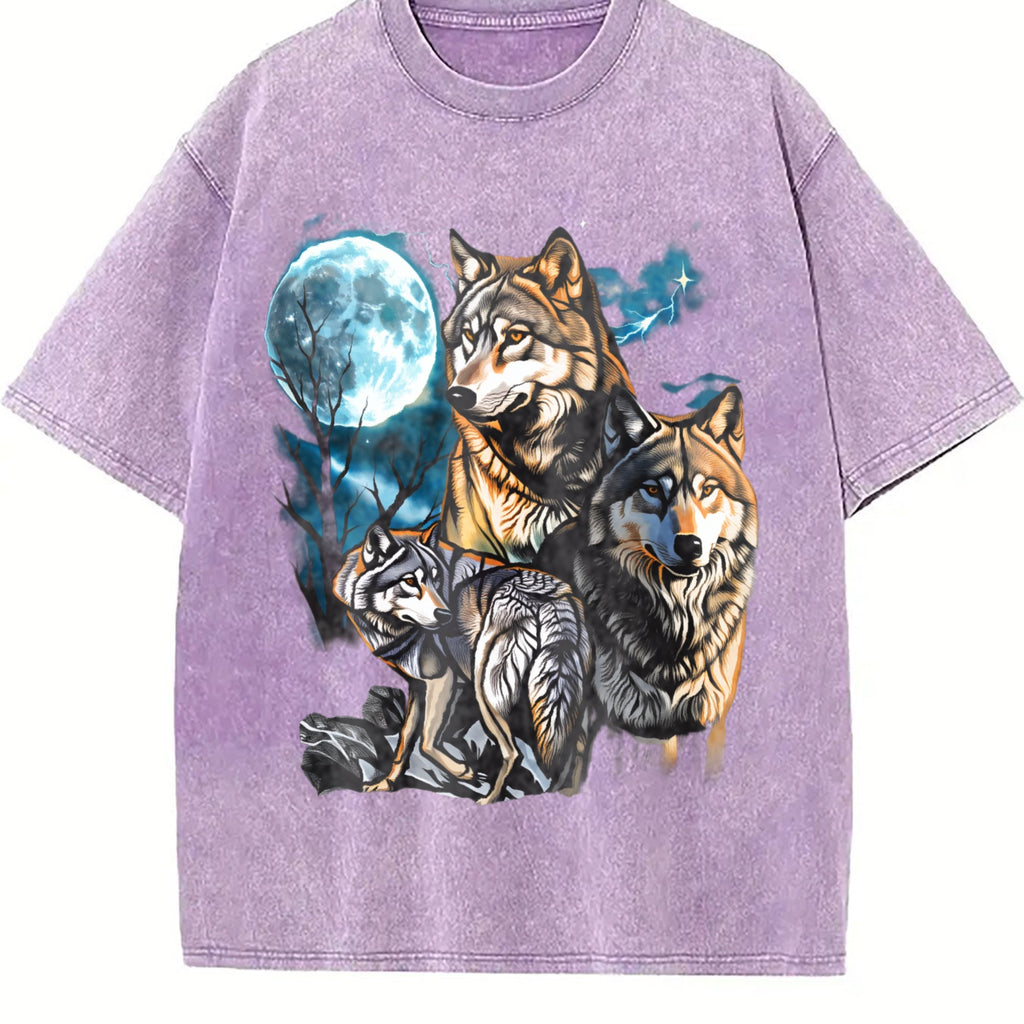 Three Wolves Moon 90s Vintage Washed T-Shirt product image 6
