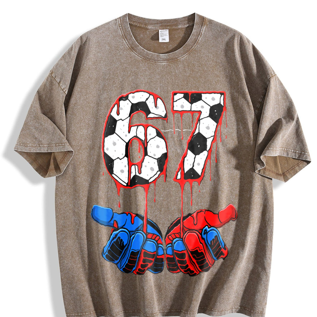 Global Soccer Fan Vintage Washed T-Shirt product image 3