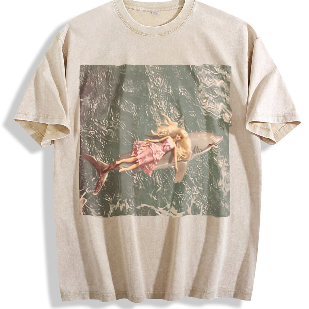 Doll Resting in a Tree Vintage Washed T-Shirt product image 1