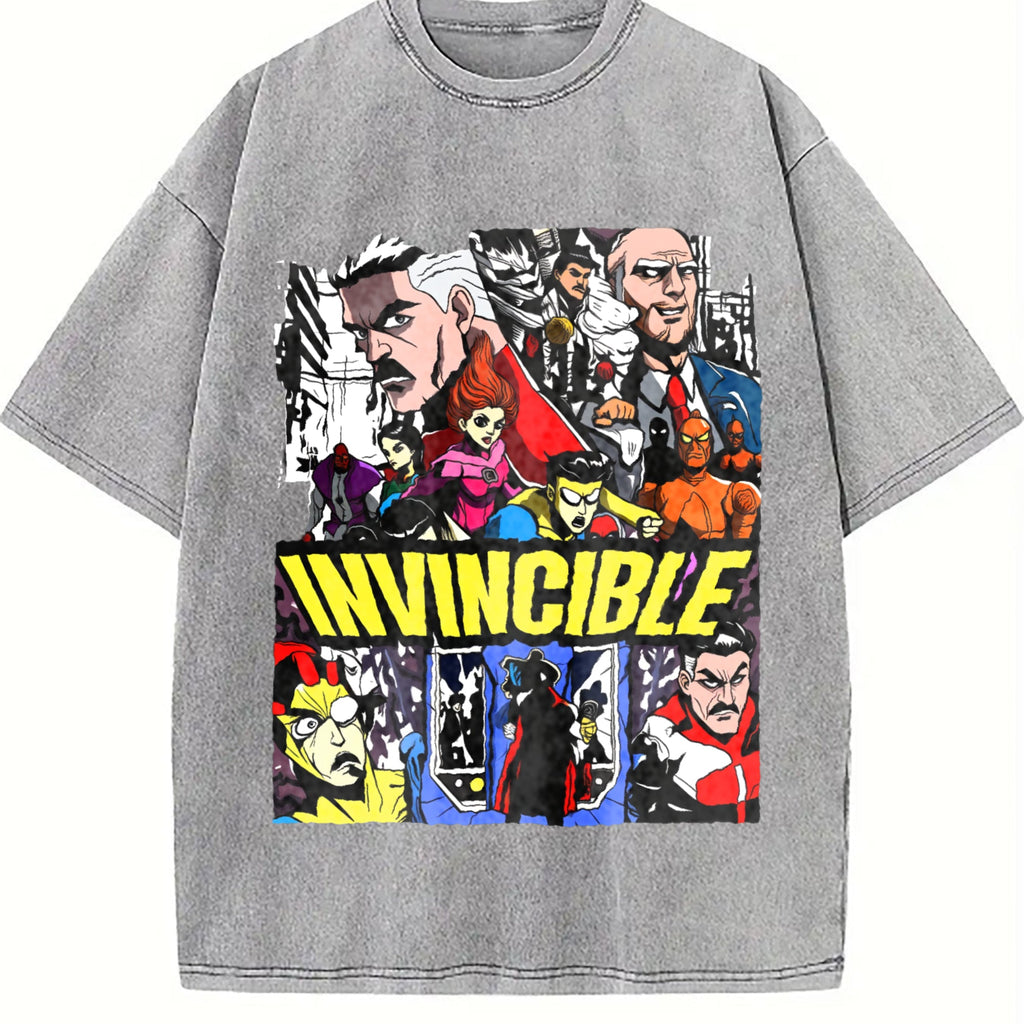 Black Grunge Vintage Washed T-Shirt product image 5