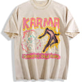 Karma Nobody Can Run Skull Vintage Washed T-Shirt product image 1