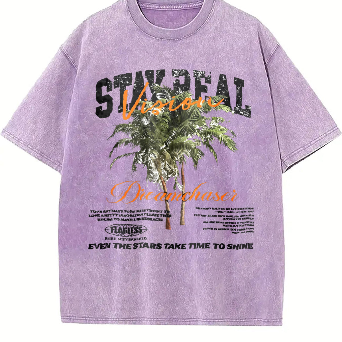 Stay Real Palm Tree Vintage Washed T-Shirt product image 6