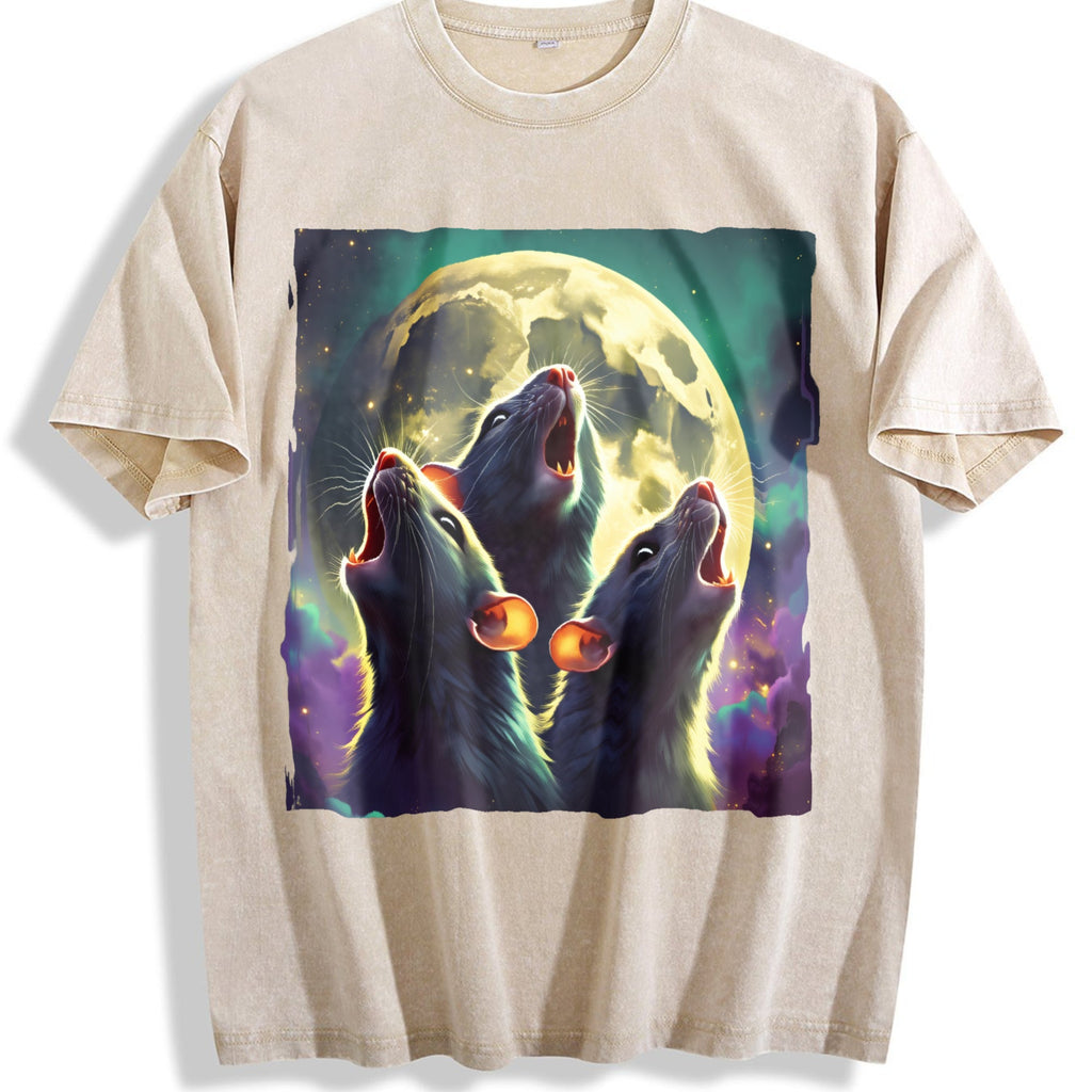 Three Rat Howling 90s Vintage Washed T-Shirt product image 1