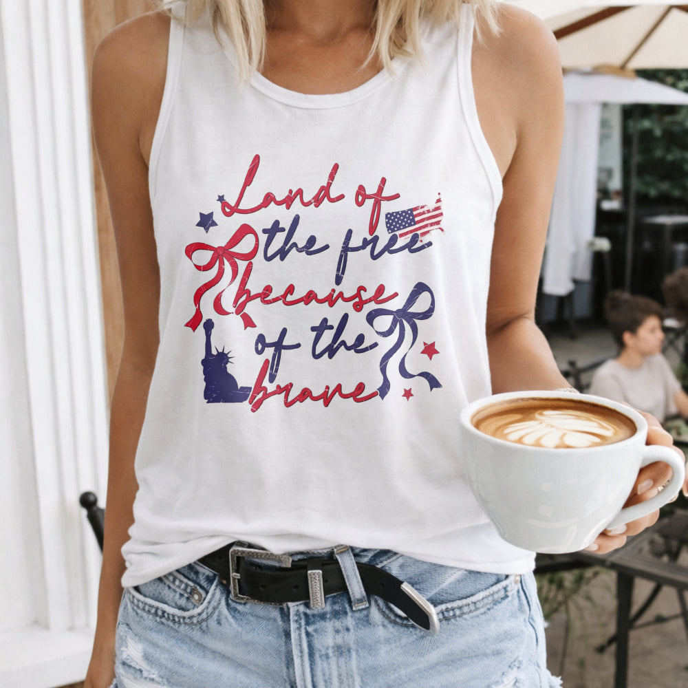 Land Of The Free Because Of The Brave Women's Tank Top