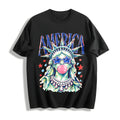 America Statue Of Liberty Blowing Bubble Gum Cotton T-Shirt product image 1