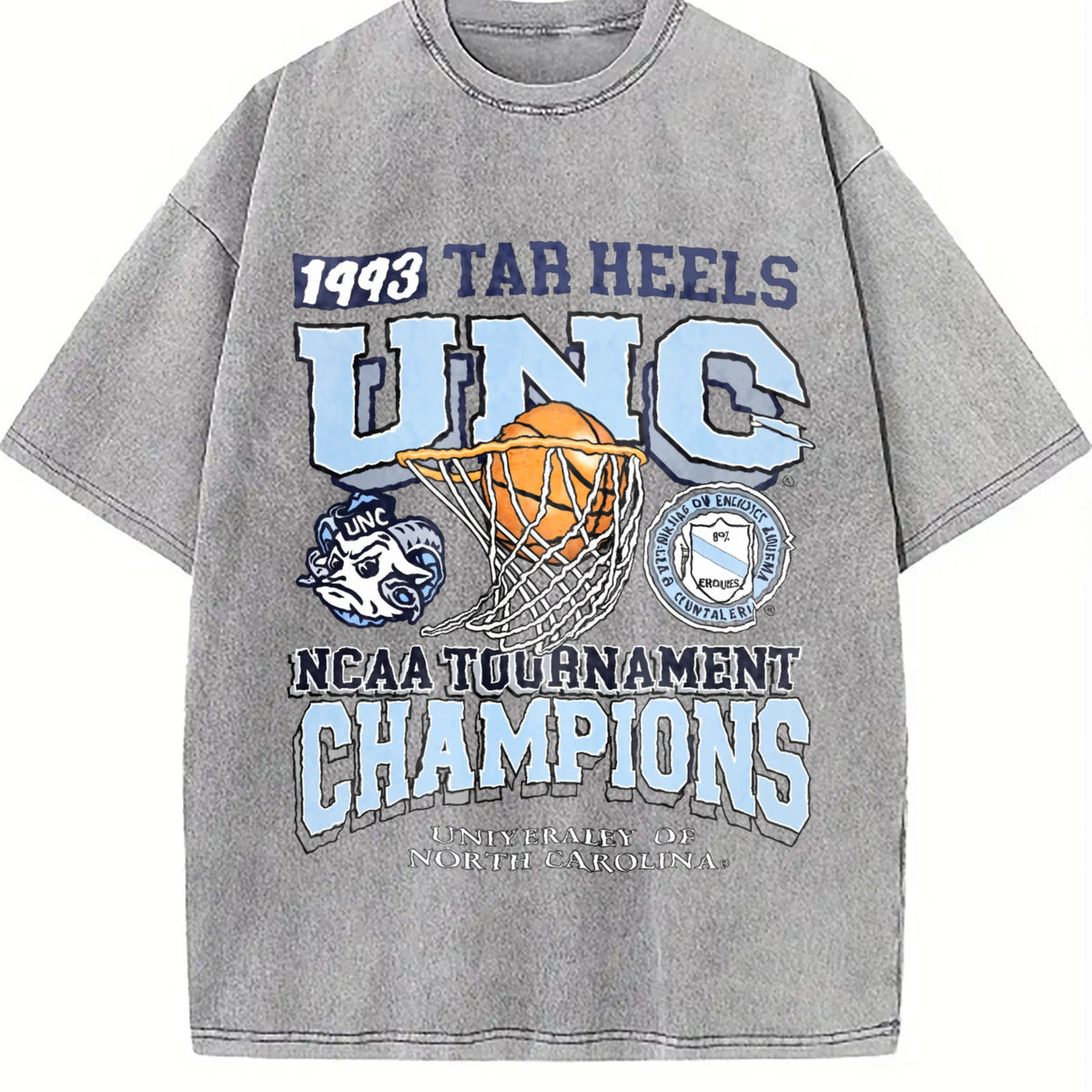 Unc Tar Heels 1993 Basketball Champions White Vintage product image 5