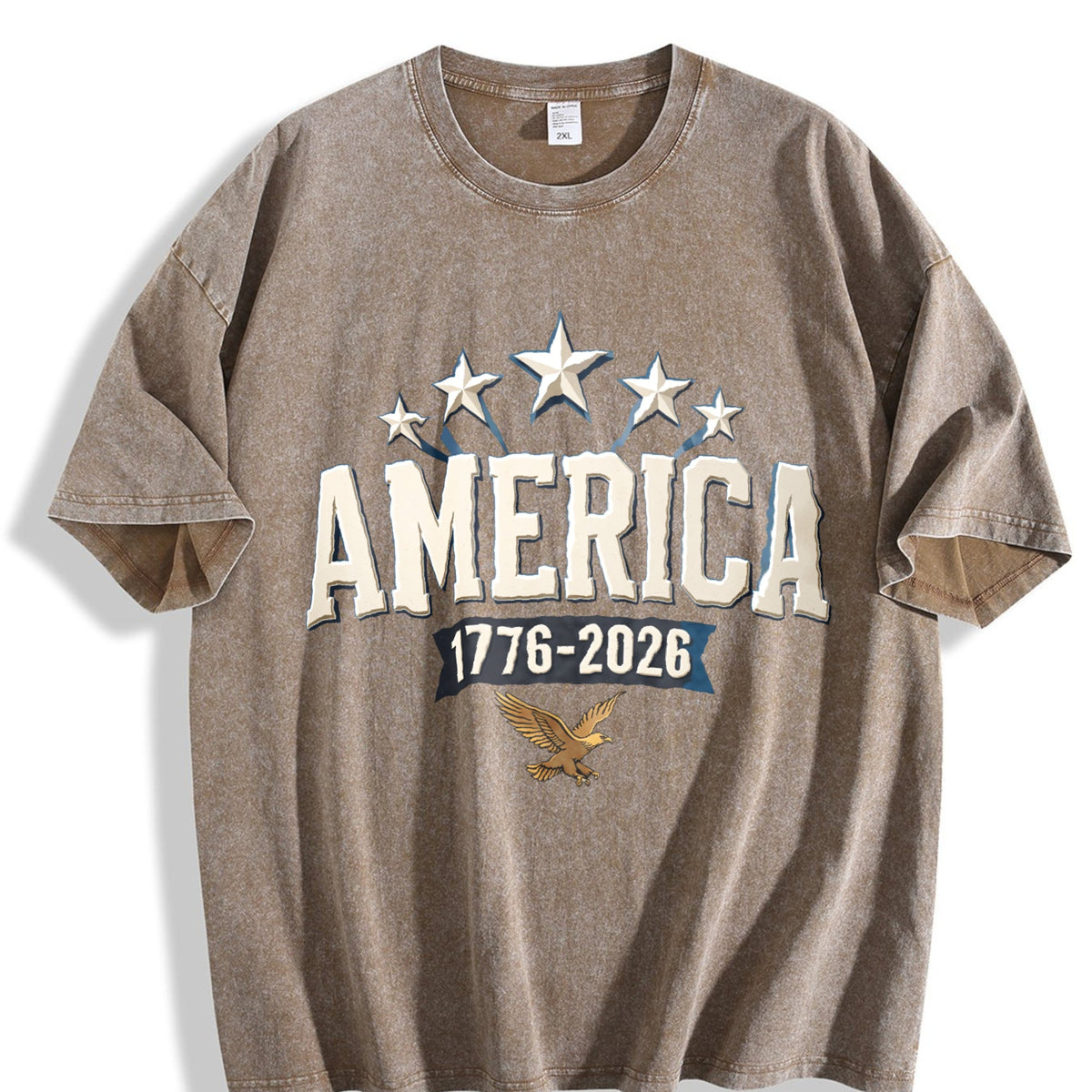America 1776-2026 Vintage Washed T-Shirt product image 3