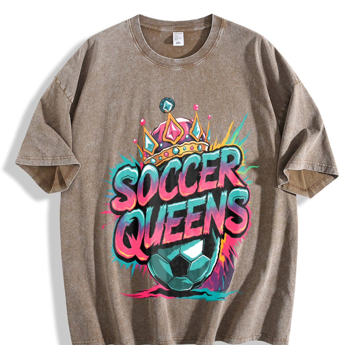 Global Soccer Fan Vintage Washed T-Shirt product image 3