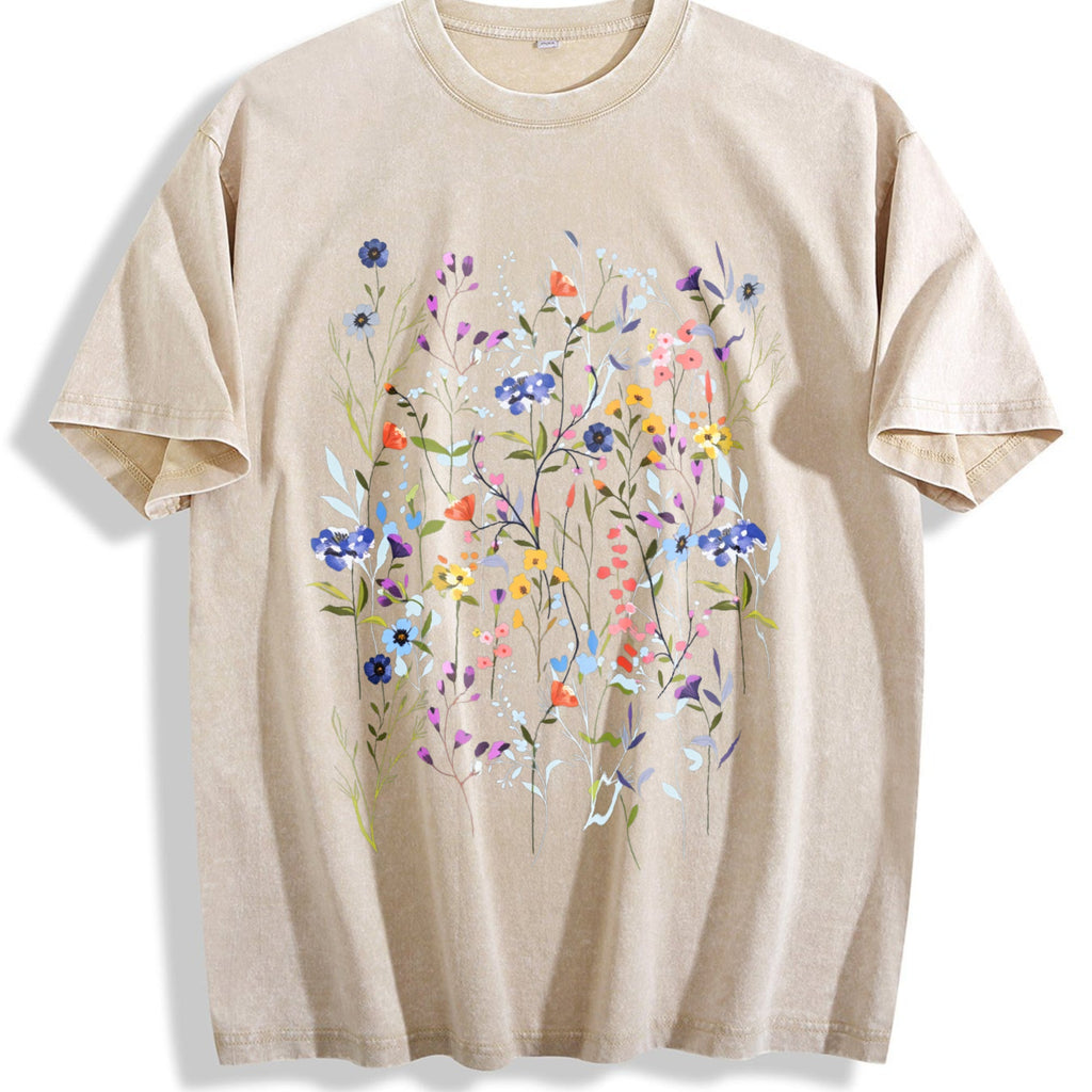 Pressed Flowers Vintage Washed T-Shirt product image 1