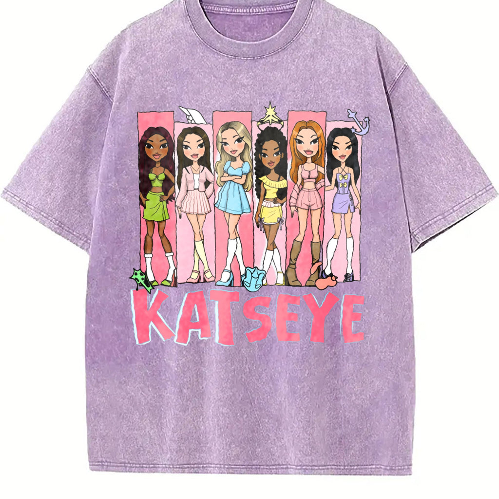 Katseye Music Vintage Washed T-Shirt product image 6