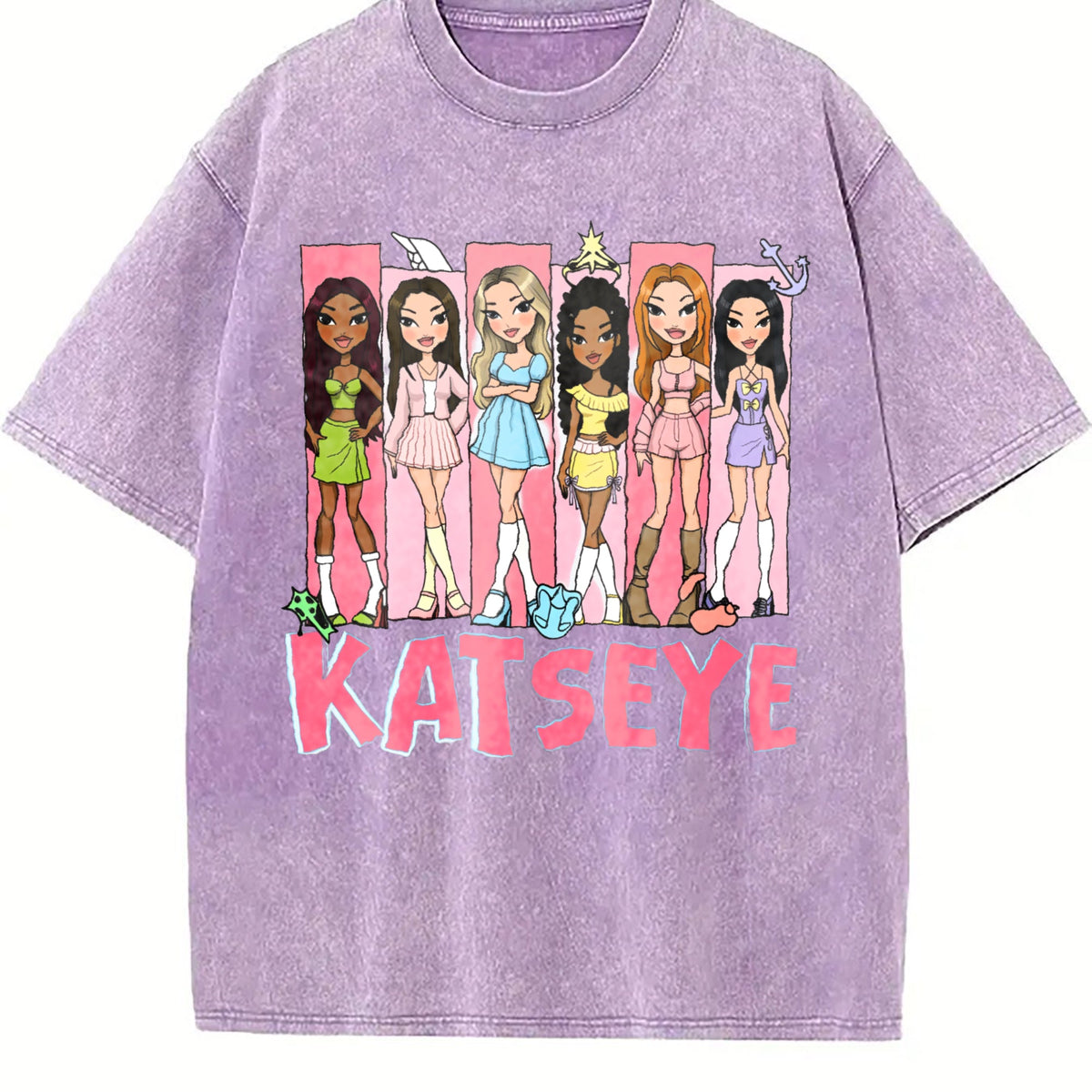 Katseye Music Vintage Washed T-Shirt product image 6