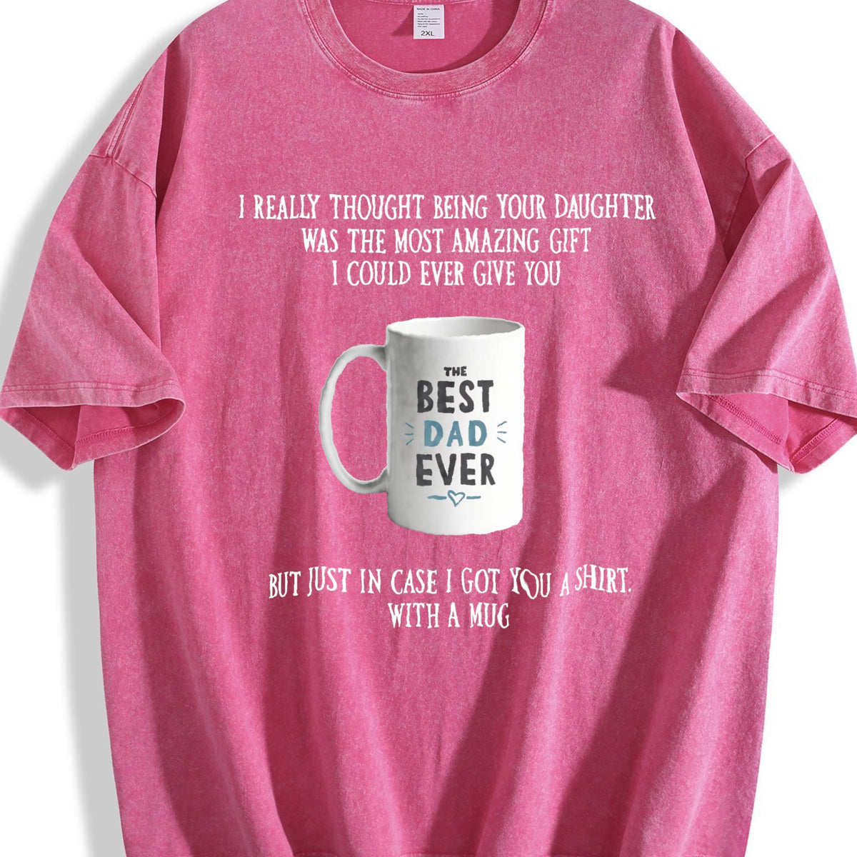 Funny Father's Day From Daughter Vintage Washed T-Shirt product image 7