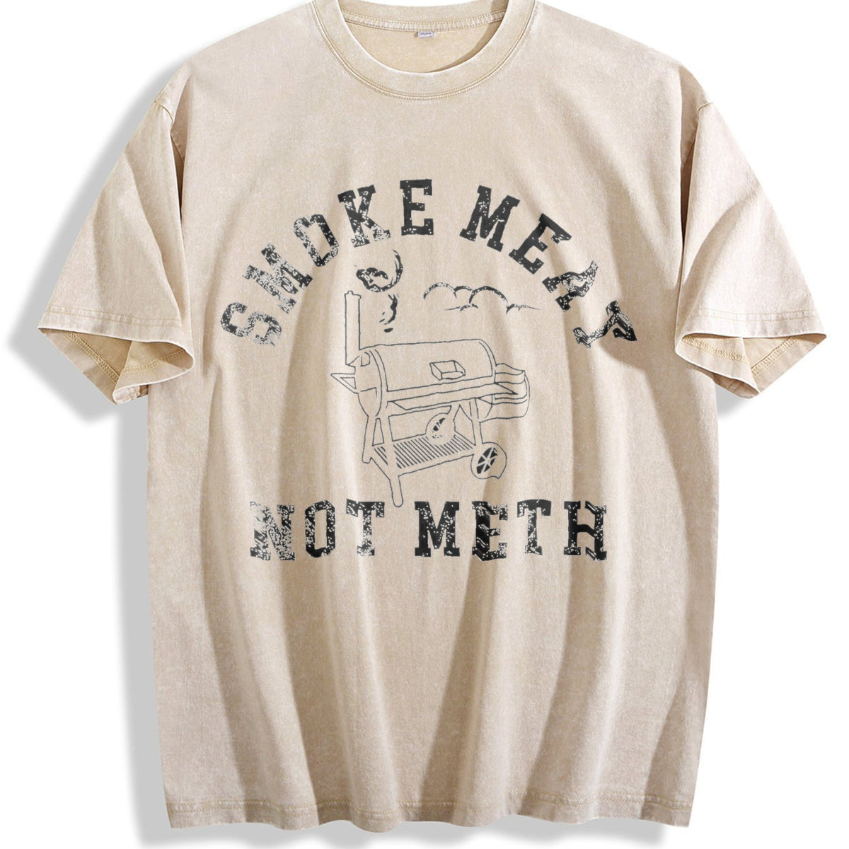 Smoke Meat Not Meth Funny Barbeque Cooking Grilling Vintage product image 1