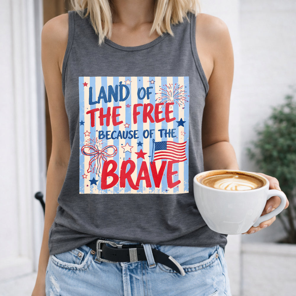 4th Of July Land Of The Free Women's Tank Top