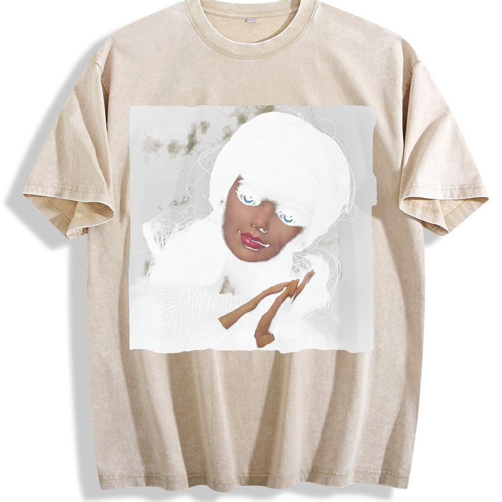 Doll in a White Hood Vintage Washed T-Shirt product image 1